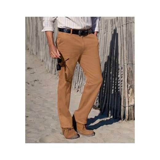 Spodnie chino z płótna ze stretchem ze sklepu Atlas For Men w kategorii Spodnie męskie - zdjęcie 177673793