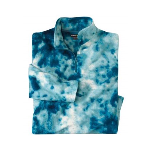 Polarowy sweter na suwak Tie & Dye Orage Atlas For Men dostępne inne rozmiary promocyjna cena Atlas For Men