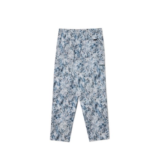 Cropp - Spodnie loose ze wzorem camo - surowy granatowy Cropp 34 Cropp