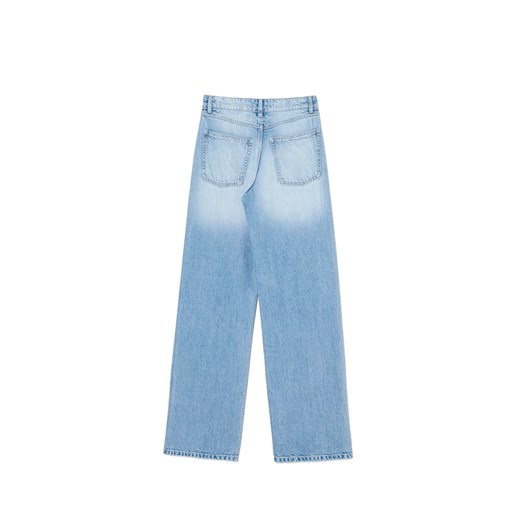 Cropp - Jasnoniebieskie jeansy straight regular - niebieski Cropp 40 Cropp