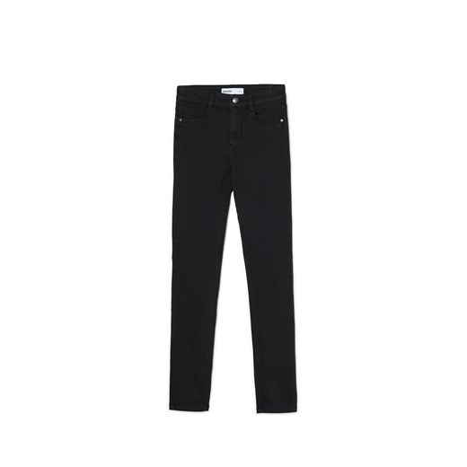 Cropp - Czarne jeansy skinny TALL acid wash - czarny ze sklepu Cropp w kategorii Jeansy damskie - zdjęcie 177701944
