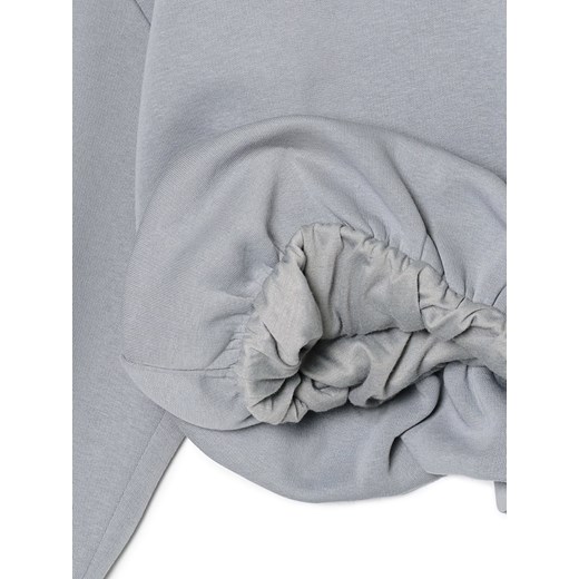 Cropp - Jasnoszara bluza hoodie z elastycznym wykończeniem - jasny szary Cropp XS Cropp