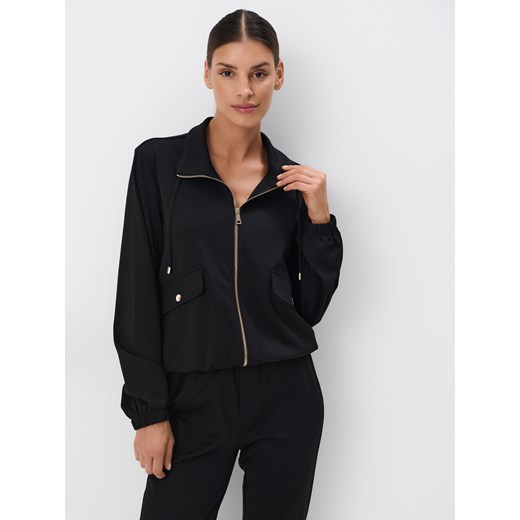 Mohito - Bluza z zamkiem - czarny ze sklepu Mohito w kategorii Bluzy damskie - zdjęcie 177702610