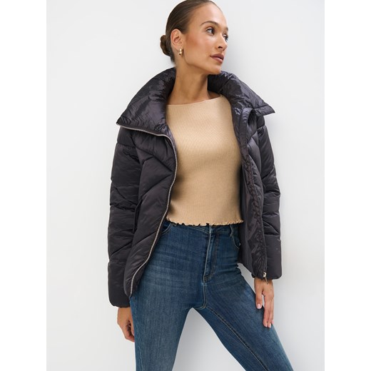 Mohito - Pikowana szara kurtka - szary Mohito 34 okazja Mohito