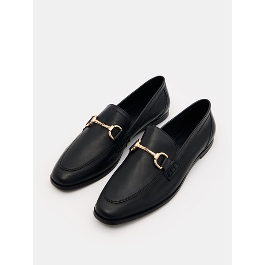 Mohito - Skórzane loafersy - czarny Mohito 41 Mohito