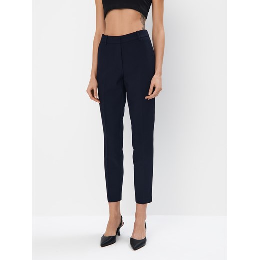Mohito - Granatowe spodnie cygaretki - granatowy Mohito 42 Mohito