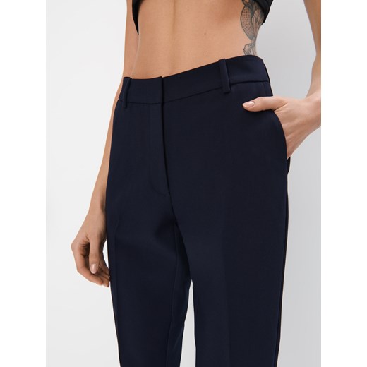 Mohito - Granatowe spodnie cygaretki - granatowy Mohito 42 Mohito