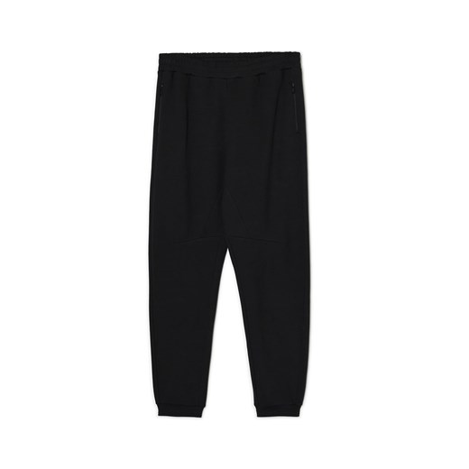 Cropp - Czarne dresowe joggery z kieszeniami na zamek - czarny Cropp XS Cropp
