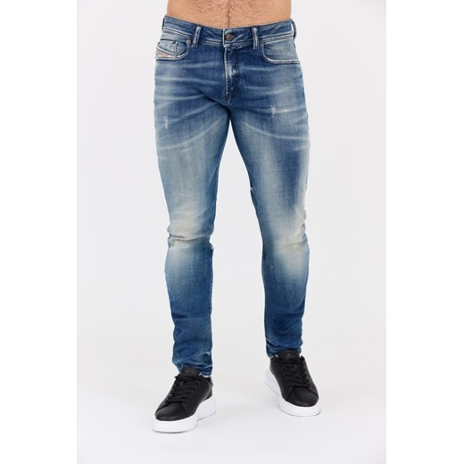 DIESEL Niebieskie jeansy męskie 1979 SLEENKER, Rozmiar 32/32 ze sklepu outfit.pl w kategorii Jeansy męskie - zdjęcie 177706633