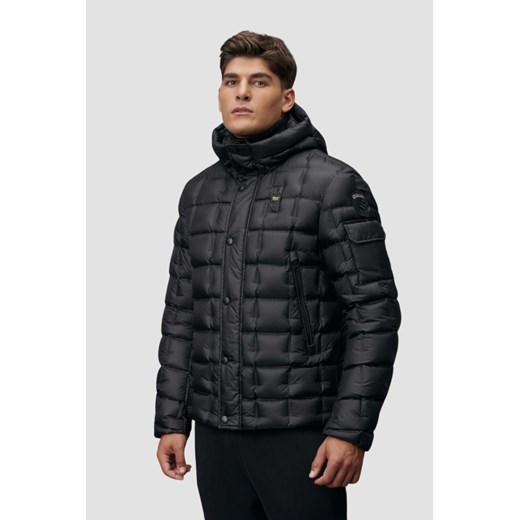 BLAUER Czarna pikowana męska kurtka Caspar Short Jackets, Rozmiar M ze sklepu outfit.pl w kategorii Kurtki męskie - zdjęcie 177706730