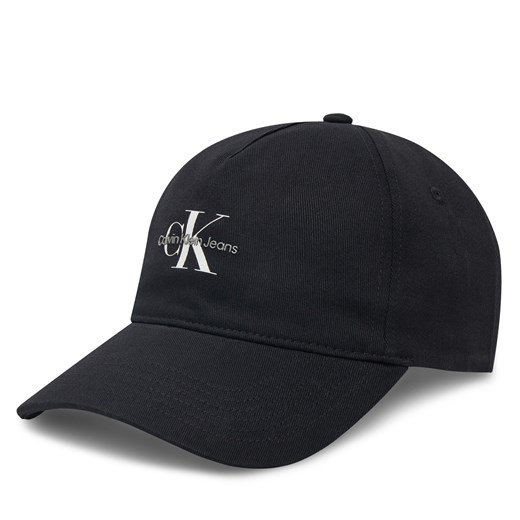 Czapka z daszkiem Calvin Klein Jeans Printed Monologo Cap LV04K5027G Czarny one size eobuwie.pl