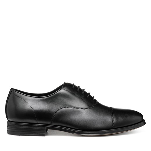 Półbuty Geox U Rezzonico U558QB 00043 C9999 Czarny ze sklepu eobuwie.pl w kategorii Buty eleganckie męskie - zdjęcie 177721312