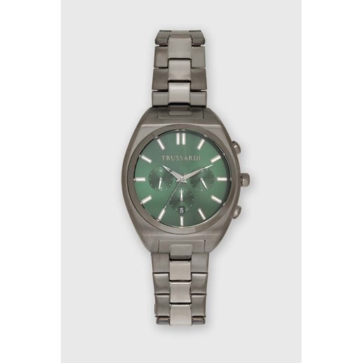 Trussardi zegarek męski kolor czarny R2453159001 ze sklepu ANSWEAR.com w kategorii Zegarki - zdjęcie 177721764
