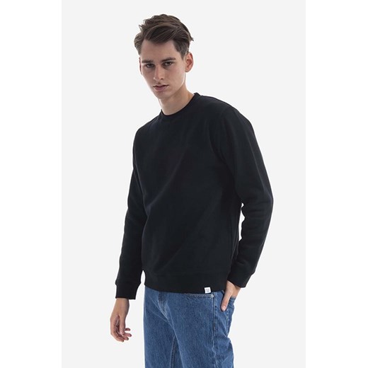Norse Projects bluza bawełniana Vagn Classic Crew męska kolor czarny gładka N20.1275.9999-9999 ze sklepu ANSWEAR.com w kategorii Bluzy męskie - zdjęcie 177722474