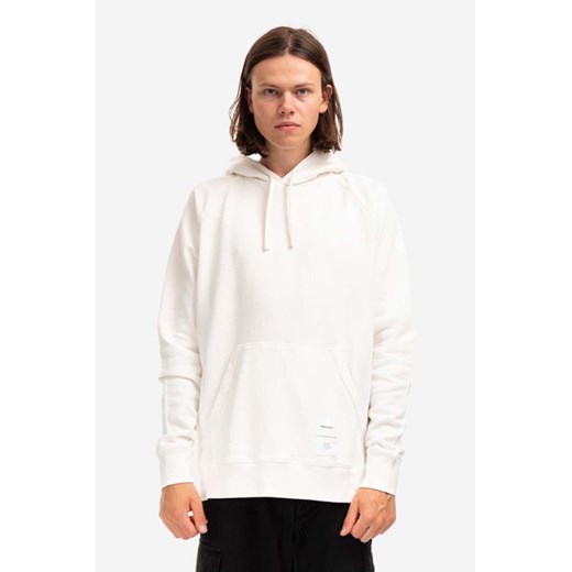 Norse Projects bluza bawełniana męska kolor beżowy z kapturem gładka N20.1294.0957-0957 ze sklepu ANSWEAR.com w kategorii Bluzy męskie - zdjęcie 177722484