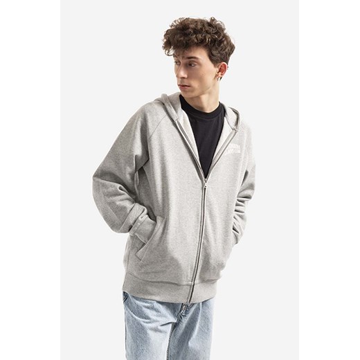 Billionaire Boys Club bluza bawełniana męska kolor szary z kapturem z nadrukiem BC006-HEATHERGRE ze sklepu ANSWEAR.com w kategorii Bluzy męskie - zdjęcie 177722501