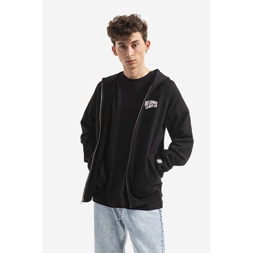 Billionaire Boys Club bluza bawełniana męska kolor czarny z kapturem z nadrukiem BC006-HEATHERGRE ze sklepu ANSWEAR.com w kategorii Bluzy męskie - zdjęcie 177722510