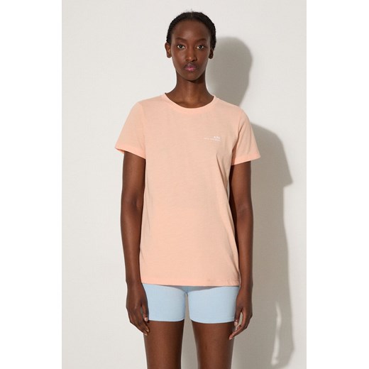A.P.C. t-shirt damski kolor beżowy COEVS.F26012-PEACHHEATH ze sklepu ANSWEAR.com w kategorii Bluzki damskie - zdjęcie 177727754