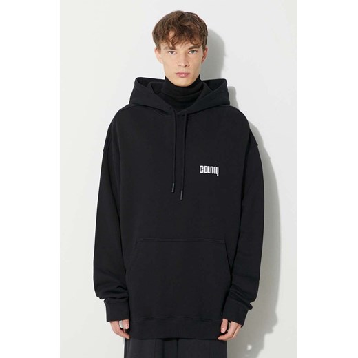 Marcelo Burlon bluza bawełniana Disco God męska kolor czarny z kapturem z nadrukiem ze sklepu ANSWEAR.com w kategorii Bluzy męskie - zdjęcie 177729004