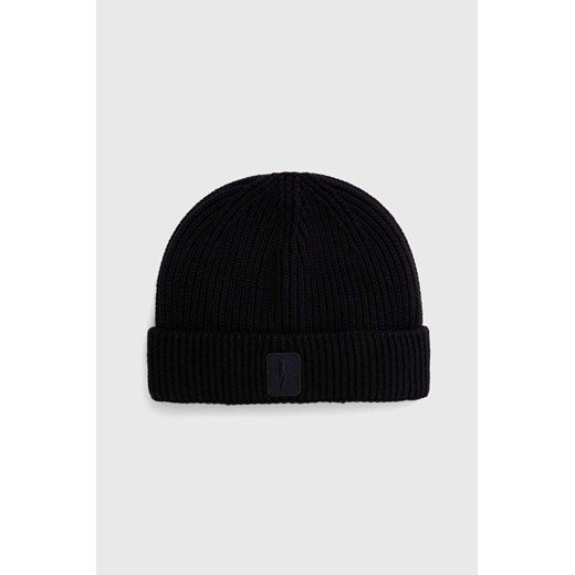Neil Barett czapka z domieszką wełny FISHERMAN BEANIE kolor czarny  PBCP335.V9505.9600 ze sklepu ANSWEAR.com w kategorii Czapki zimowe męskie - zdjęcie 177729082
