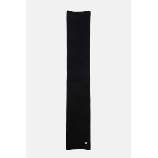 Moschino szalik wełniany kolor czarny gładki M3139 30620 ze sklepu ANSWEAR.com w kategorii Szaliki i chusty damskie - zdjęcie 177744221