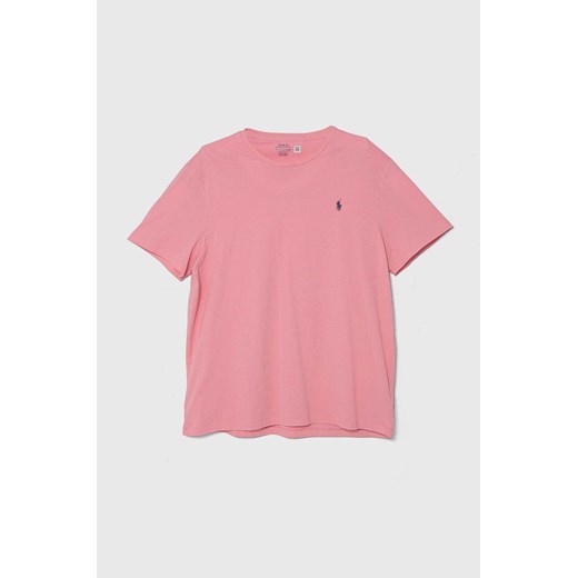 Polo Ralph Lauren t-shirt bawełniany kolor różowy 710671438 ze sklepu ANSWEAR.com w kategorii T-shirty męskie - zdjęcie 177749184