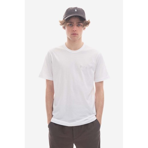 Norse Projects t-shirt męski kolor biały z nadrukiem N01.0640.0001-0001 ze sklepu ANSWEAR.com w kategorii T-shirty męskie - zdjęcie 177749252