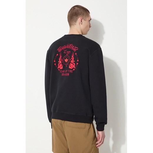 Maharishi bluza bawełniana Dragon Anniversary Crew Sweat męska kolor czarny z aplikacją 1267.BLACK ze sklepu ANSWEAR.com w kategorii Bluzy męskie - zdjęcie 177749540