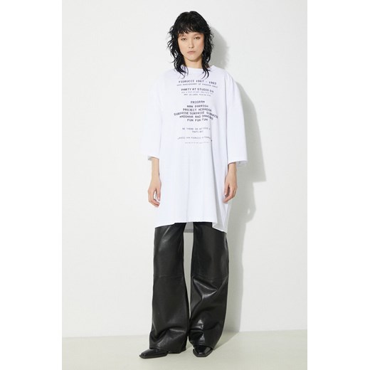 Fiorucci t-shirt bawełniany Invitation Print kolor biały z nadrukiem U01FPTSH107CJ01WH01 ze sklepu ANSWEAR.com w kategorii T-shirty męskie - zdjęcie 177750683