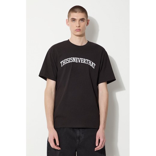 thisisneverthat t-shirt Arch-Logo Tee męski kolor czarny z nadrukiem TN240TTSST04 ze sklepu ANSWEAR.com w kategorii T-shirty męskie - zdjęcie 177751073