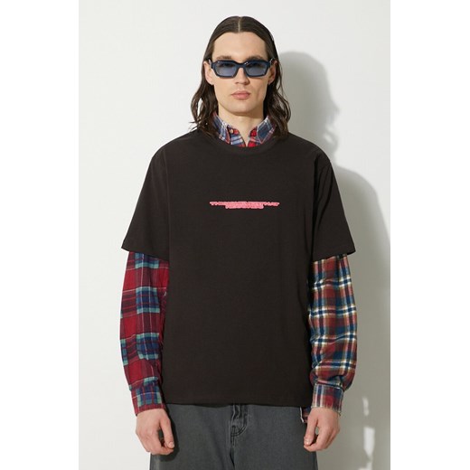 thisisneverthat t-shirt bawełniany TNT Locals Tee męski kolor czarny wzorzysty TN241TTSST20 ze sklepu ANSWEAR.com w kategorii T-shirty męskie - zdjęcie 177751091