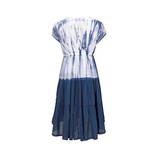 Sukienka niebieski/biały cellbes granatowy haftowane