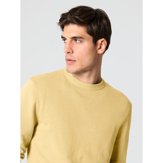 Sinsay - Sweter z okrągłym dekoltem - żółty Sinsay 3XL Sinsay
