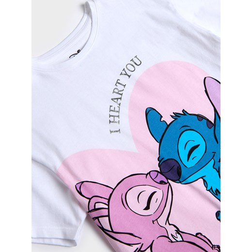 Sinsay - Koszulka Stitch - biały Sinsay 140 Sinsay