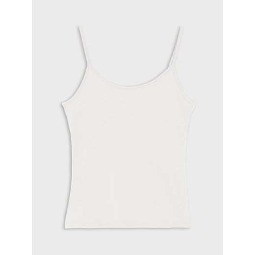 Sinsay - Top w stylu basic - kremowy Sinsay S Sinsay