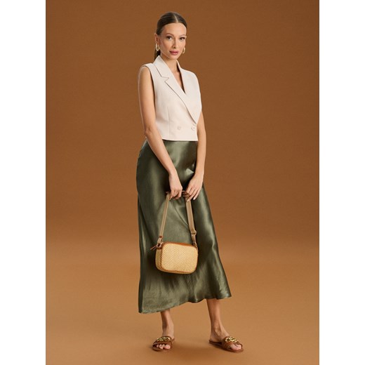 Sinsay - Spódnica maxi - khaki Sinsay XL Sinsay