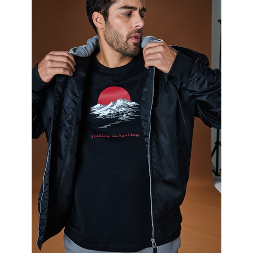 Sinsay - Koszulka - czarny Sinsay S Sinsay