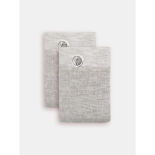 Sinsay - Zestaw cienkich zasłon na kołach 2 pack - szary Sinsay One Size Sinsay