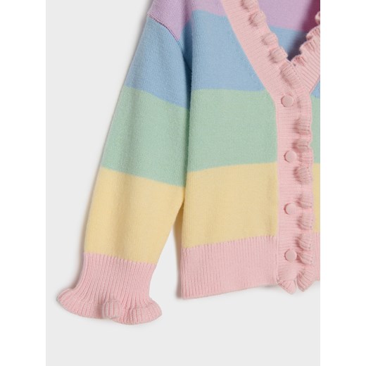 Sinsay - Sweter z ozdobnymi falbanami - wielobarwny Sinsay 92 Sinsay