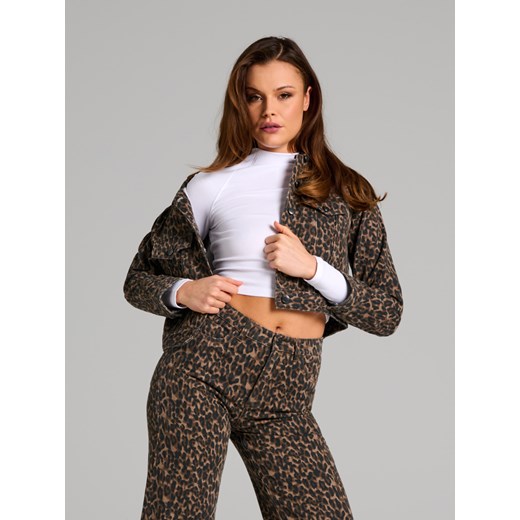 Sinsay - Crop top z długim rękawem - biały Sinsay XXS Sinsay