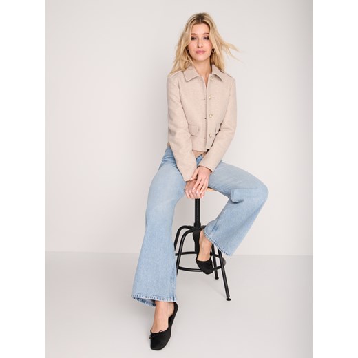 Sinsay - Jeansy high waist - niebieski Sinsay 40 Sinsay