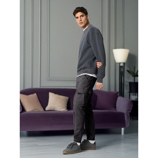 Sinsay - Jeansy regular jogger fit - szary Sinsay 28 Sinsay