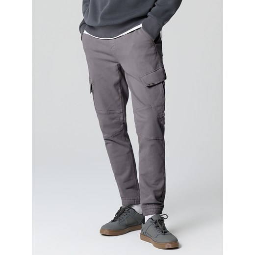 Sinsay - Jeansy regular jogger fit - szary Sinsay 32 Sinsay