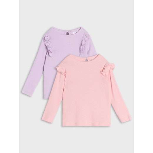 Sinsay - Koszulka z długimi rękawami - różowy Sinsay 68 Sinsay