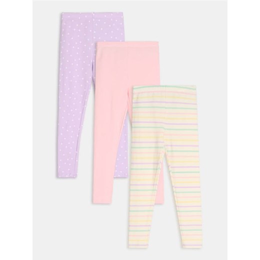 Sinsay - Legginsy 3 pack - wielobarwny ze sklepu Sinsay w kategorii Spodnie dziewczęce - zdjęcie 177786084