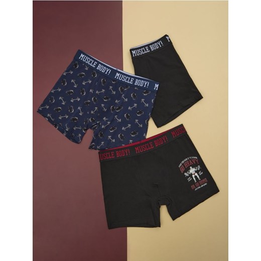 Sinsay - Bokserki 3 pack - wielobarwny ze sklepu Sinsay w kategorii Majtki męskie - zdjęcie 177786544