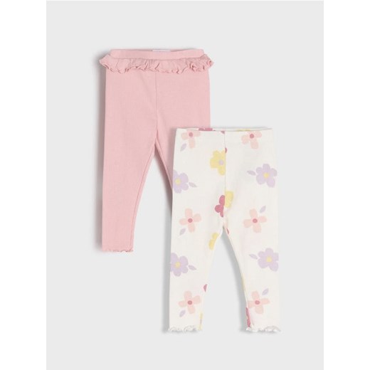 Sinsay - Legginsy 2 pack - różowy ze sklepu Sinsay w kategorii Legginsy niemowlęce - zdjęcie 177786630