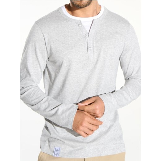 Sinsay - Koszulka z długimi rękawami - szary ze sklepu Sinsay w kategorii T-shirty męskie - zdjęcie 177787043