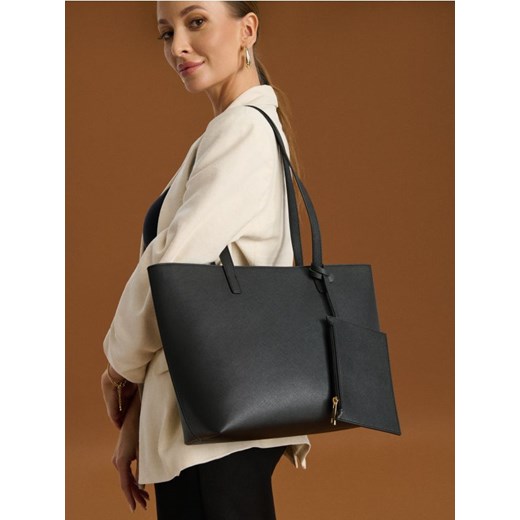Sinsay - Torba shopper - czarny Sinsay One Size Sinsay