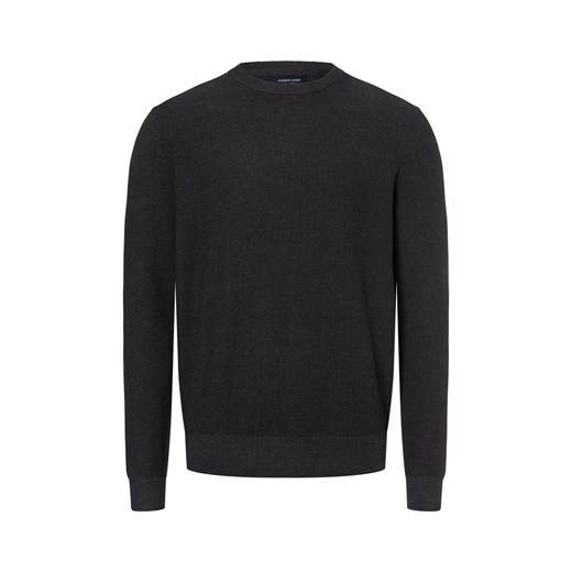 Andrew James Sweter męski Mężczyźni czarny jednolity ze sklepu vangraaf w kategorii Swetry męskie - zdjęcie 177787830